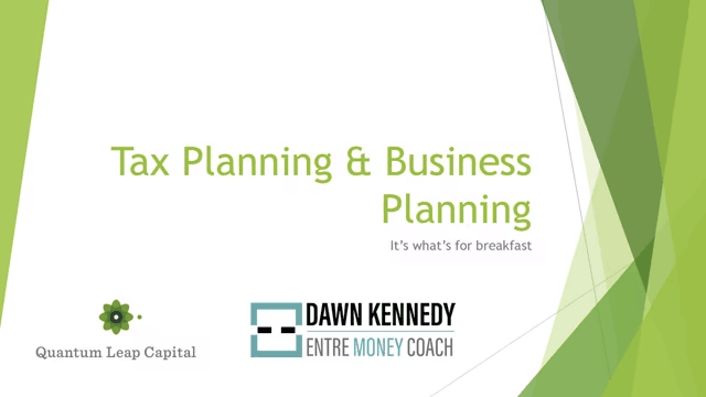 Tax Planning and Business Planning